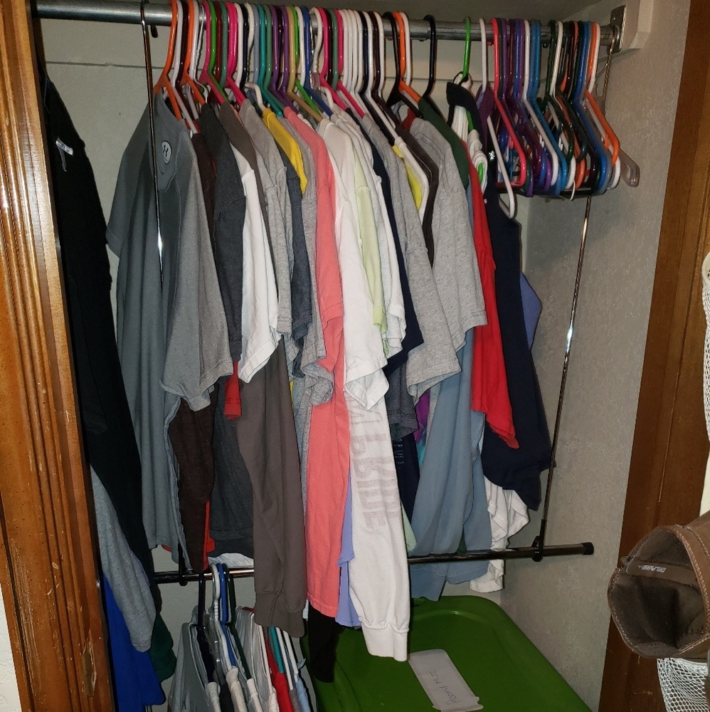 Double Hang Closet Rod Organizer